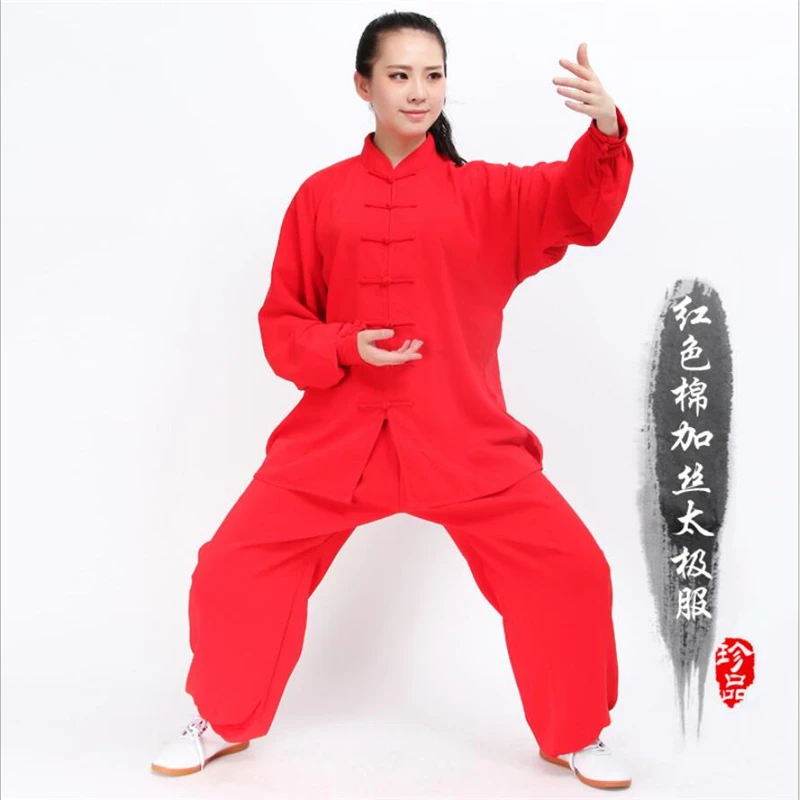 Tai chi одежда для женщин и мужчин китайский костюм taiji wudang кунг фу хлопковая
