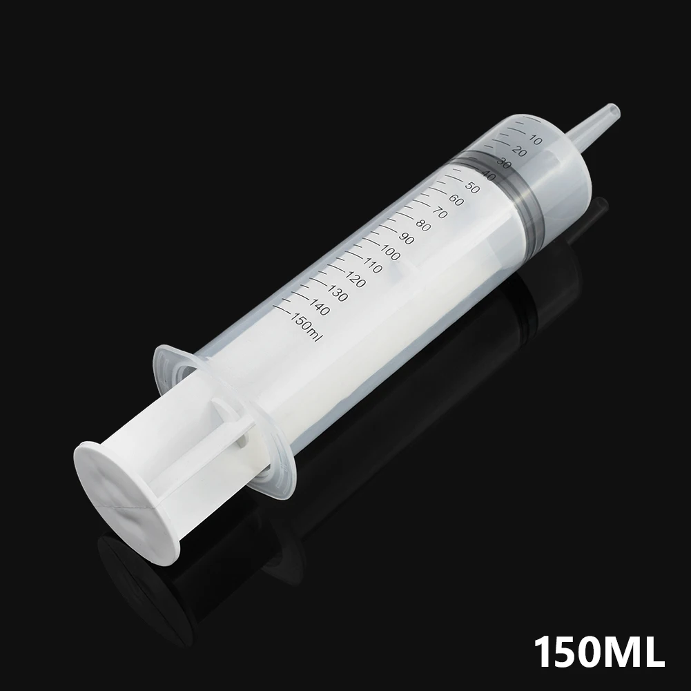 150ml 1 шт. большой измерительный шприц 100 мл 150 мл 200 мл пластиковый шприц для измерения питательных веществ моторизования - Цвет: 150ml