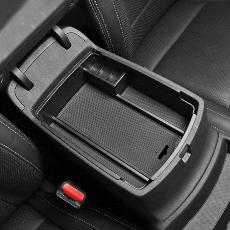 Black Auto Car Armrest Storage Boxes Accessories Fit For Kia Sportage 2017 Center Console Bin Tray Box | Автомобили и мотоциклы