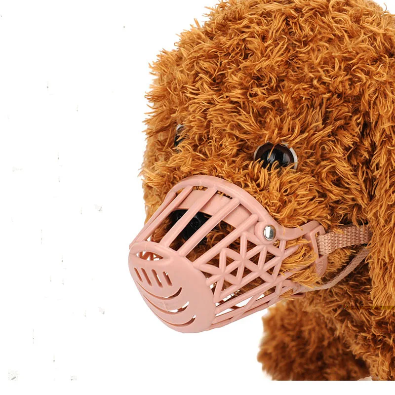 Намордник Регулируемый намордник для собак и кошек однотонный пластиковый