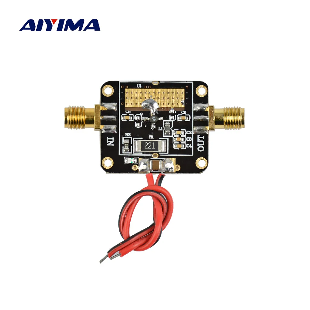Aiyima RF усилитель доска 0 01 3000 мГц 3 ГГц LNA ШИРОКОПОЛОСНЫЙ РФ низкая Шум модуль