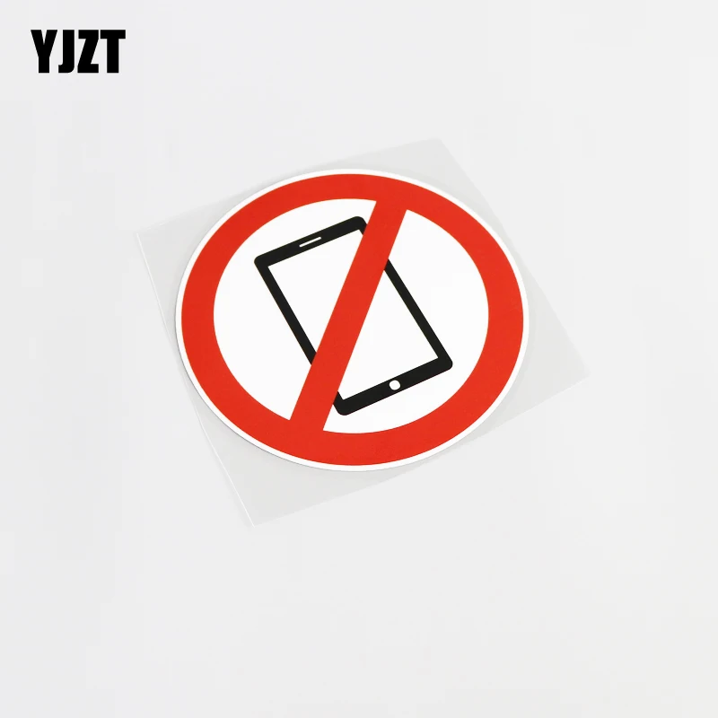 YJZT 12 5 см * Высокое качество запрещено Смотреть телефон ПВХ окна автомобиля стикер