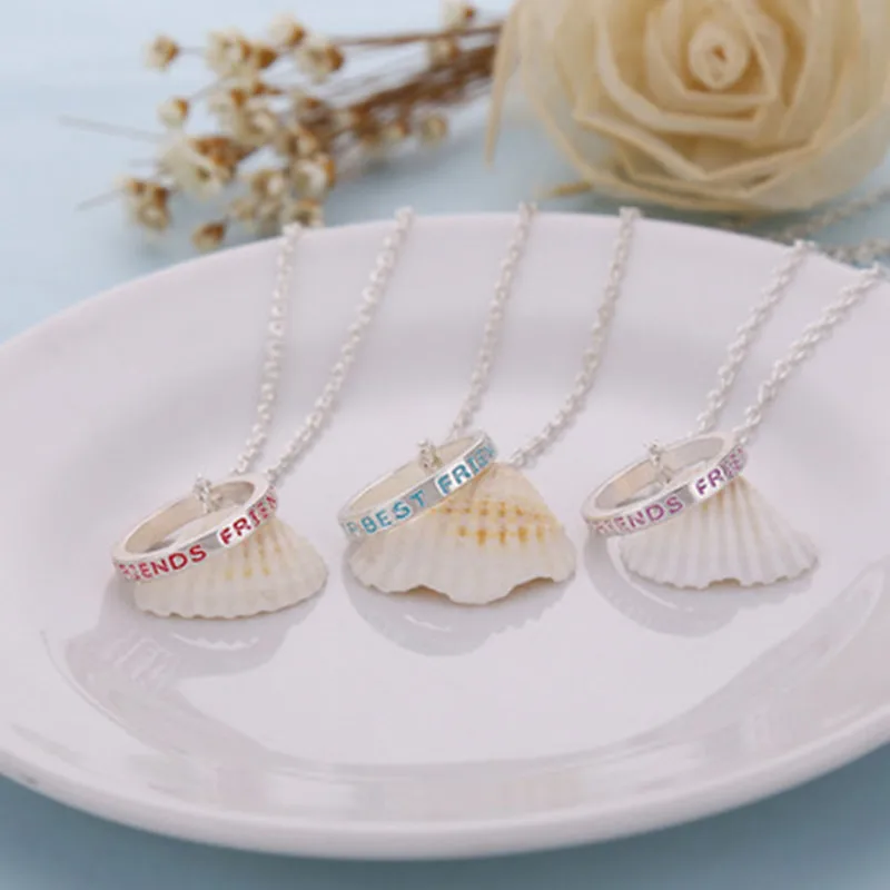 Новый письмо кулон Цепочки и ожерелья для Для мужчин женщин Best друзья навсегда