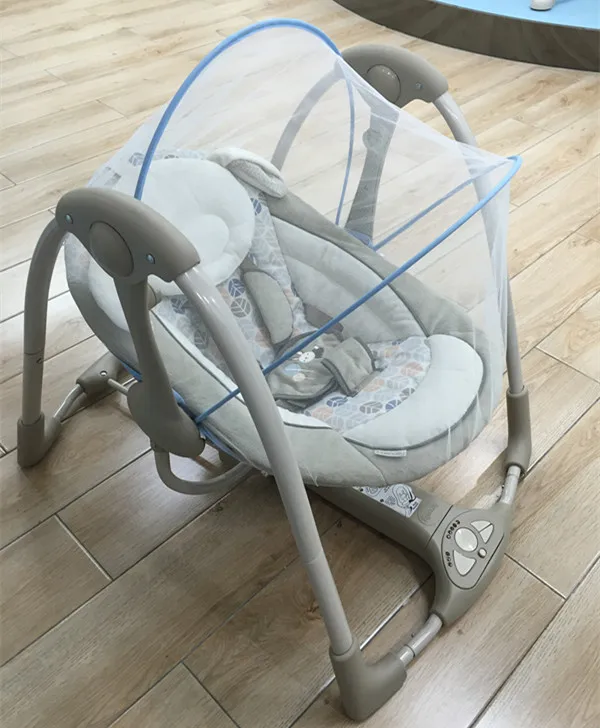 Детское кресло-качалка с противомоскитной сеткой аксессуар для качания подушка