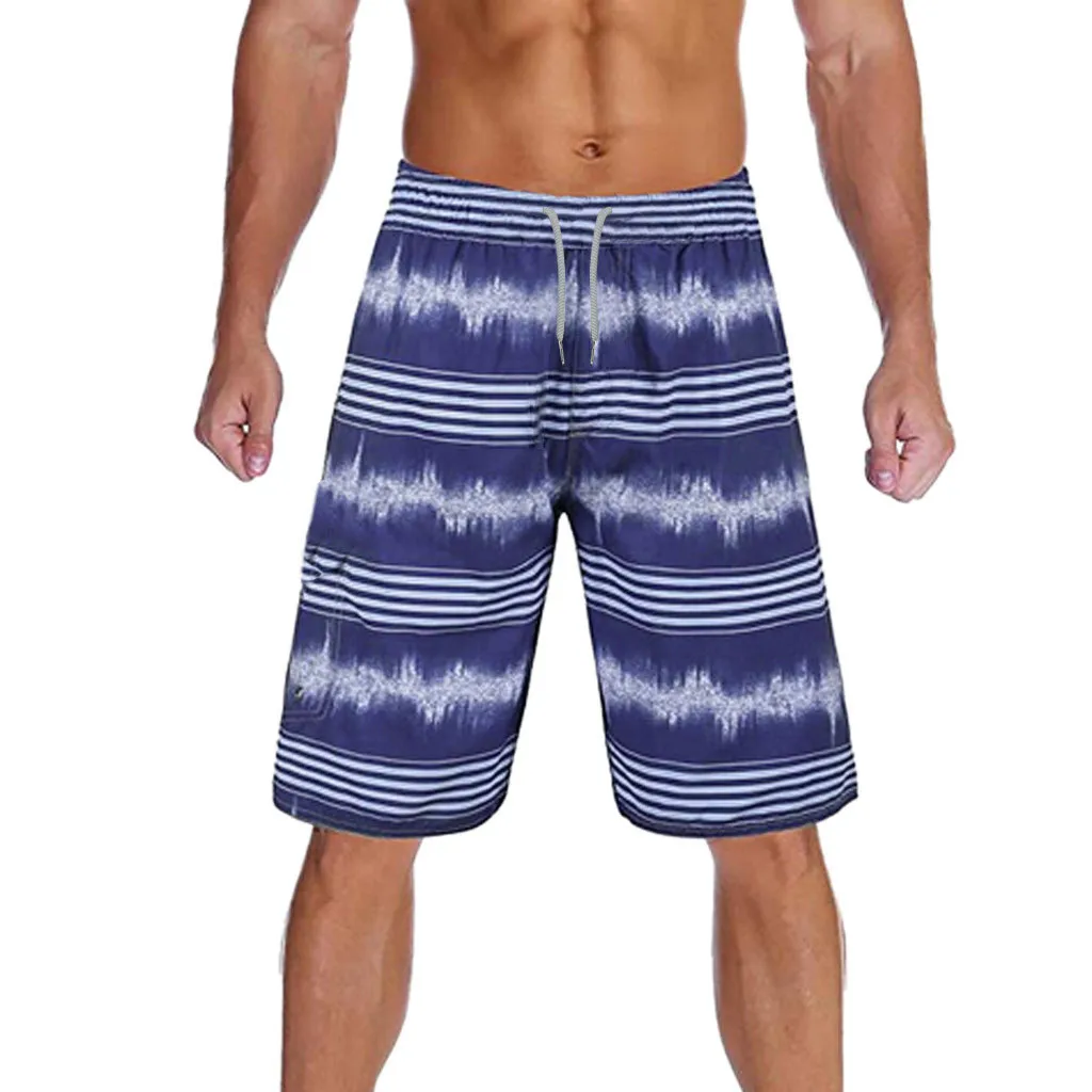 SAGACE пляжные шорты для мужчин быстросохнущие модные с полосками повседневные