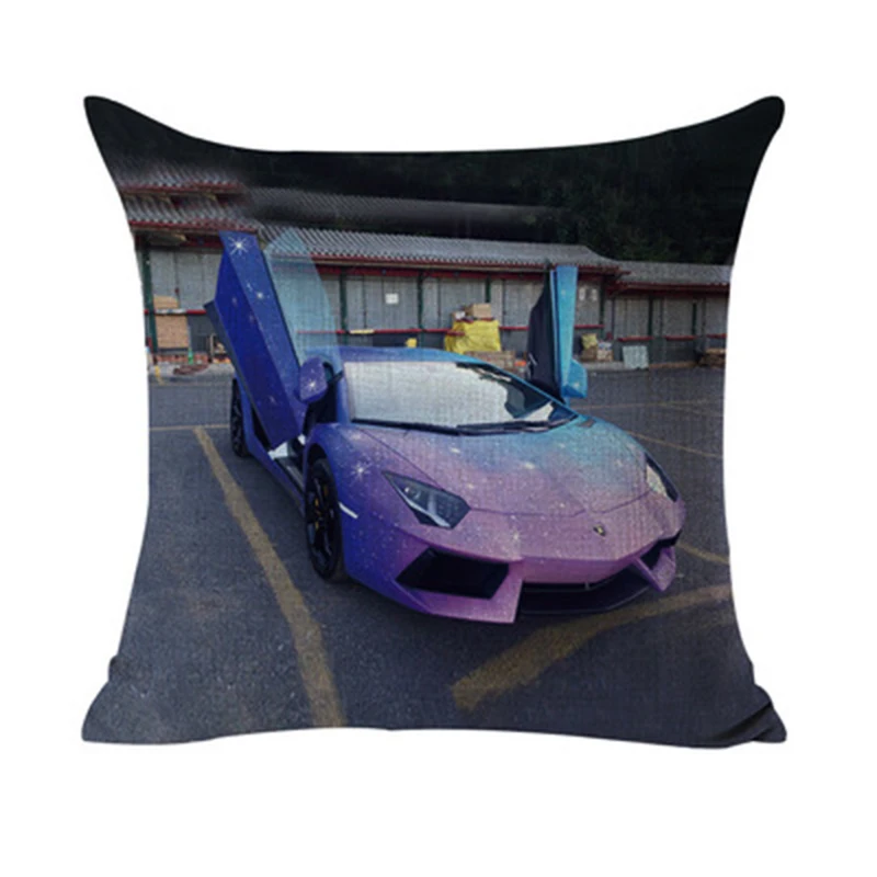 Cool Shades Of The Universe Cushion Cover Sports Car Linen Cotton Home Decorative Pillow for Sofa Cojines Pillowcase | Дом и сад
