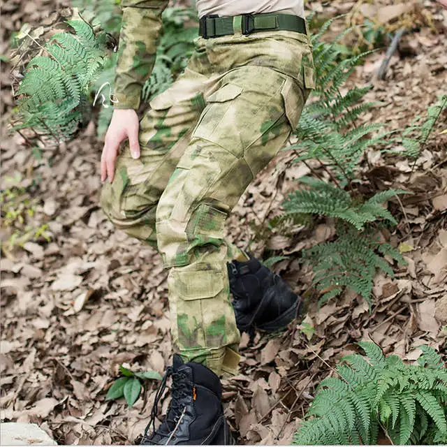 Спецназ, тактические штаны для мужчин, военные брюки, армейские солдатики, брюки-карго, камуфляжная одежда, военные штаны, наколенники - Цвет: Хаки