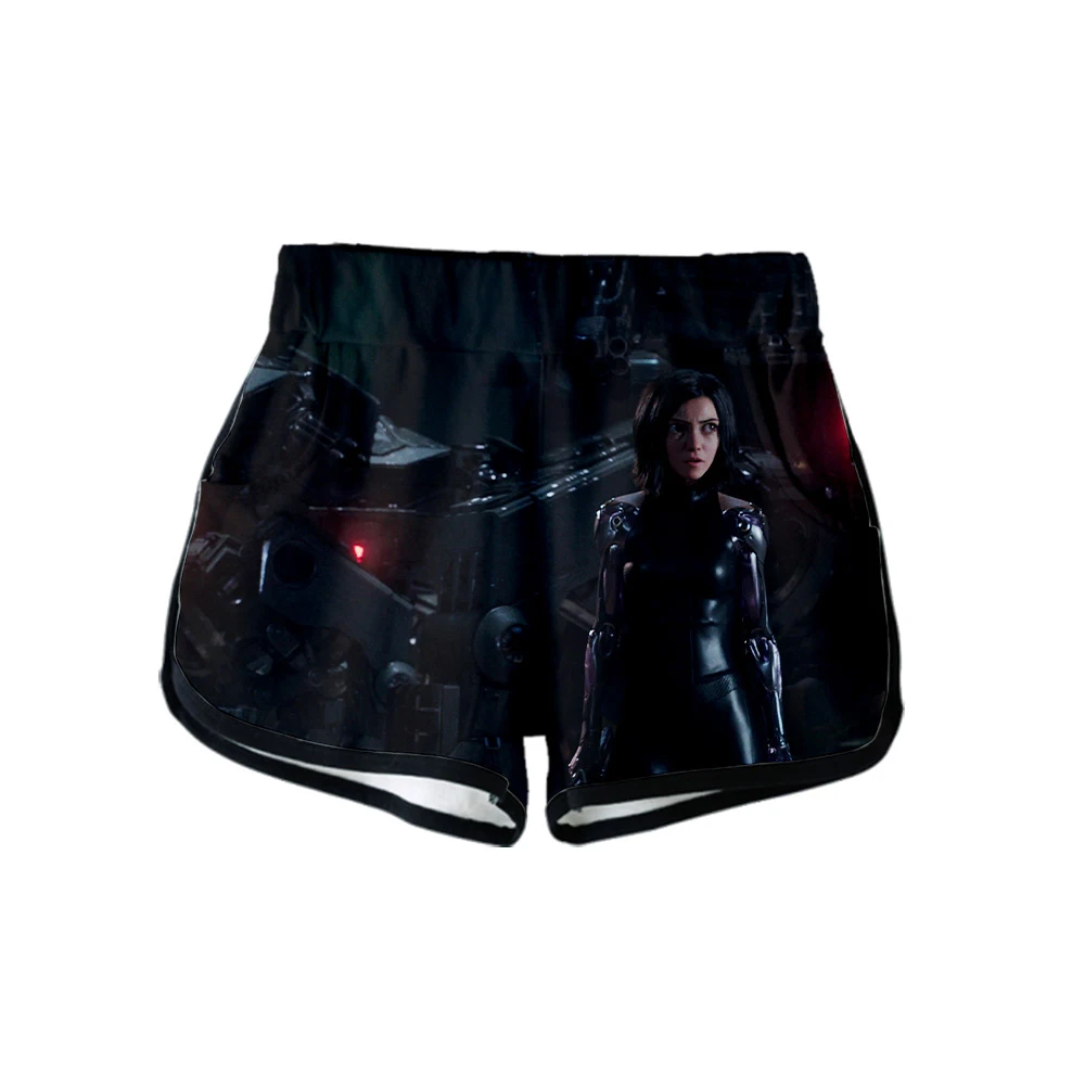 Alita Battle Angel 3D печатные женские шорты модные повседневные в уличном стиле 2019 Лидер