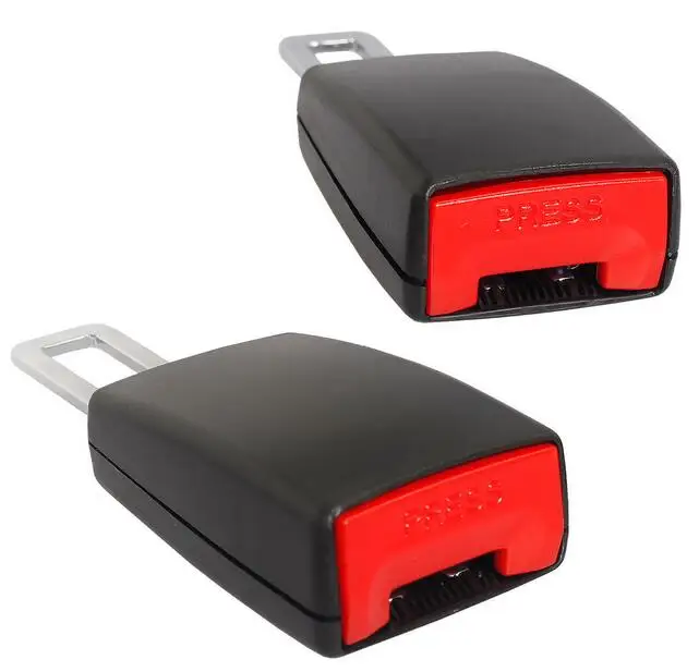 2 шт. черный Универсальный автомобильный ремень безопасности удлинение пряжки