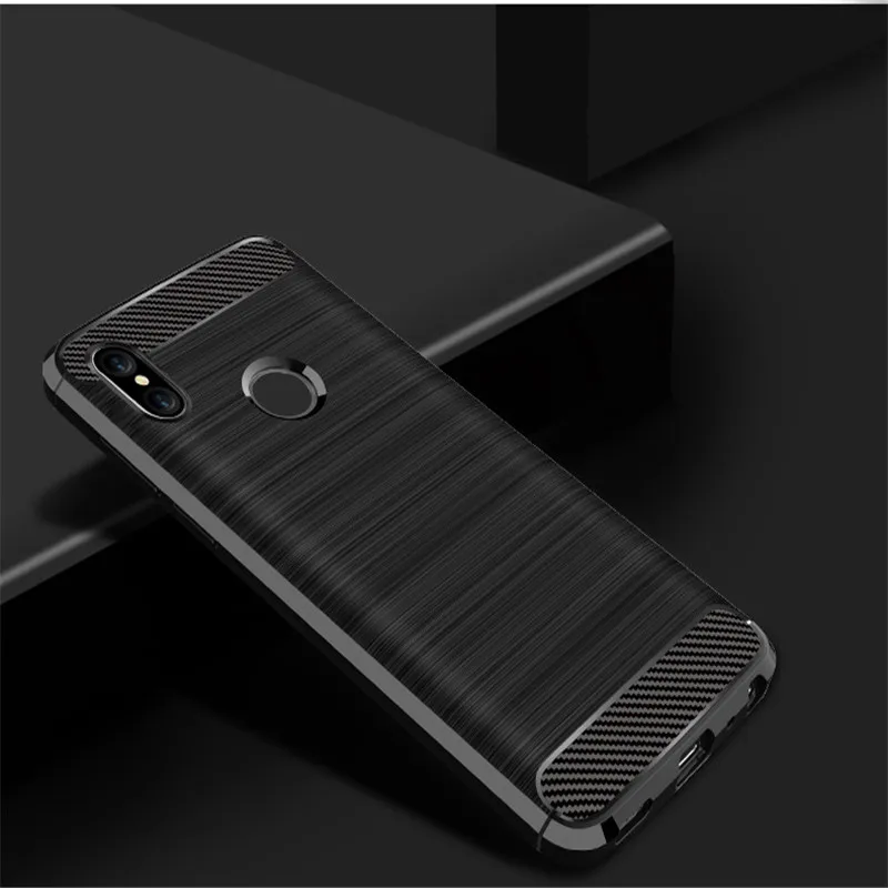 Чехол для Xiaomi Redmi Note 5 Pro, чехлы для xiomi Redmi Note 5 Pro, силиконовый чехол для задней панели, мягкий черный роскошный чехол Ksiomi из углеродного волокна