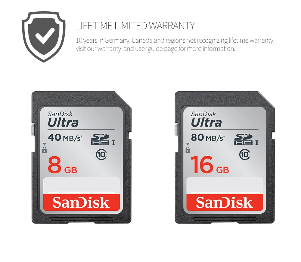 SanDisk SDUNC sd-карта 128 Гб 64 Гб 32 Гб 16 Гб microSDHC SDXC UHS-I карта памяти micro SD карта TF карта 80 МБ/с./с класс 10 U3 для камеры