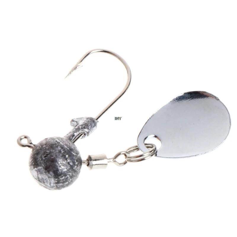 Рыболовная колючая свинцовая головка джиг крюк с блестками Карп Снасть приманка