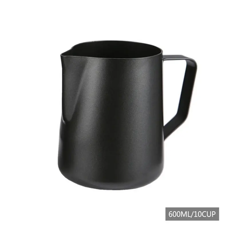 600ml Кувшин для кофе из нержавеющей стали, кувшин для вспенивания молока, чашка с цветами, капучино, эспрессо, бариста, художественный кофе, латте, кувшин для молока - Цвет: 600ml