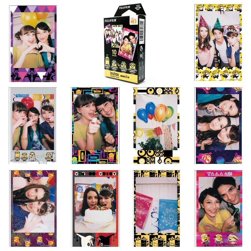 Fujifilm Instax Mini Minion DM3 Instant 10 пленка для Fuji 7s 8 + 9 25 50s 70 90 300 SP 1 2 принтера|instax mini|fujifilm instax
