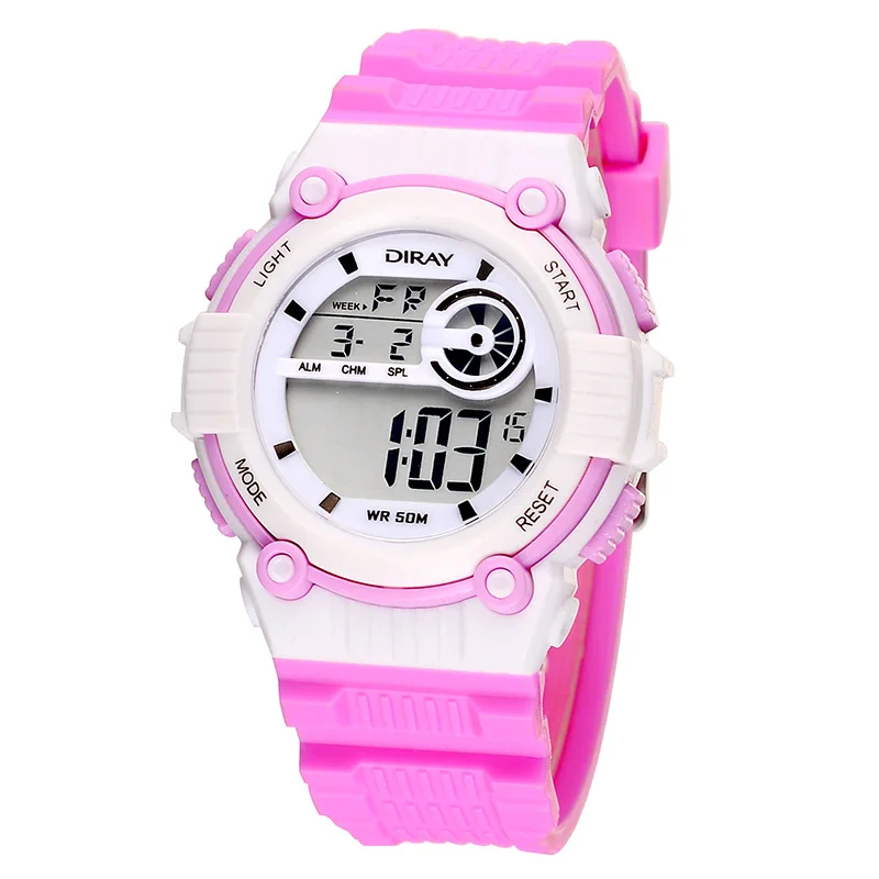 Montre enfant 2019 DIRAY цифровые часы детские водонепроницаемые спортивные силиконовый