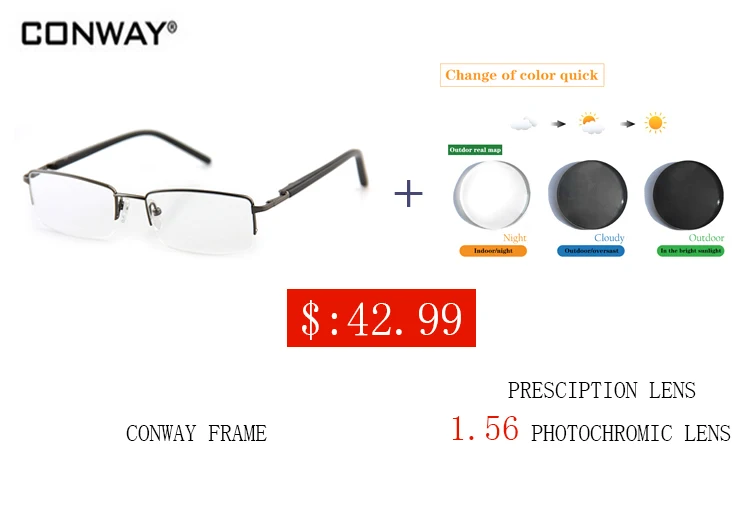 Конвей Рамки очки унисекс Для мужчин оптический Новое поступление s с прозрачной