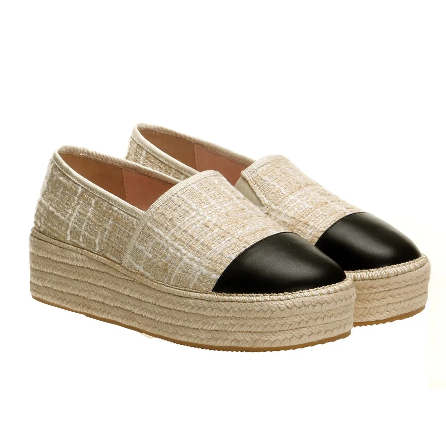 Новые женские слипоны; zapatillas plataforma mujer espadryle damskie; эспадрильи для женщин