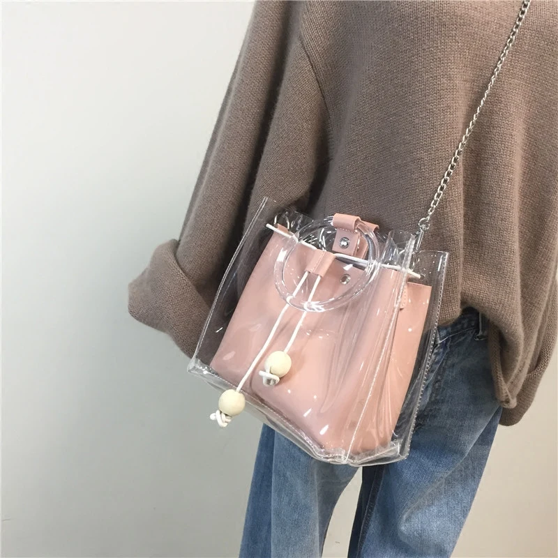 2020 новые женские сумки модная прозрачная сумка через плечо трендовая женская