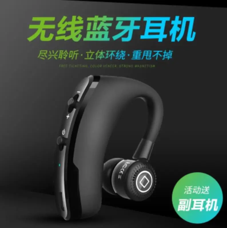 Новинка V9 беспроводные bluetooth-наушники с громкой связью, с управлением шумом, Бизнес Беспроводная bluetooth-гарнитура с микрофоном для спорта и вождения