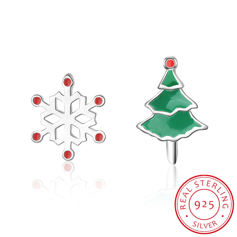 Женские серьги гвоздики в виде снежной ветки серебро 100% пробы|Серьги-гвоздики| |