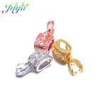 Комплектующие для ювелирных изделий Juya сделай сам, зажим для зажим сделай сам, зажим, крючки, аксессуары для женщин, кристаллы, жемчуг, агат, нефрит, для изготовления ювелирных изделий