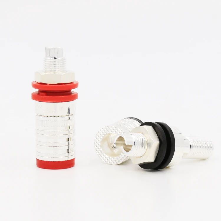VB004 Посеребренная Клеммная колодка для динамика hifi Разъем динамиков|hifi plug|plug jackplug