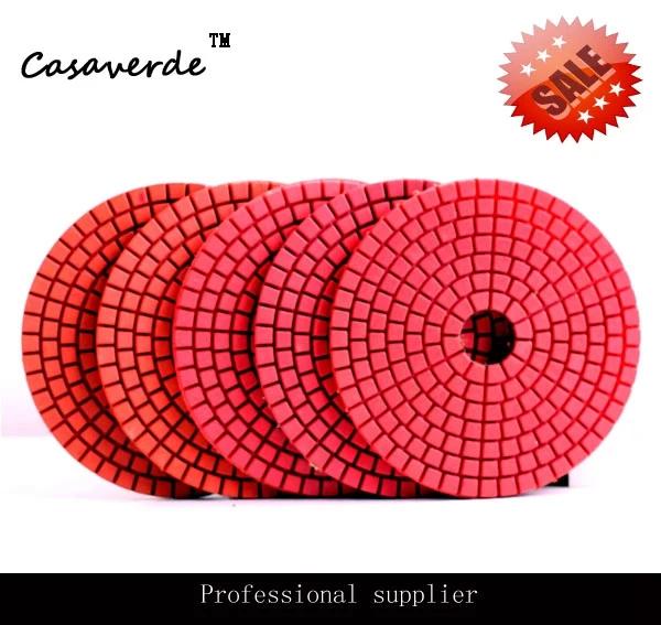 800 #4 &quot(100 мм) зубья трапеции влажные Алмазные полировальные прокладки для