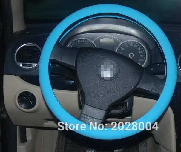 Силиконовый чехол рулевого колеса автомобиля для audi a3 a4 b6 ford focus 2 3 opel astra h volvo skoda