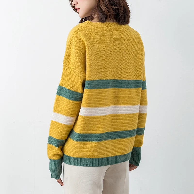 DSANNINGT Hot selling New arrival women's Sweater Wool Female round neck pullover Knit Cashmere cultivating wild | Женская одежда