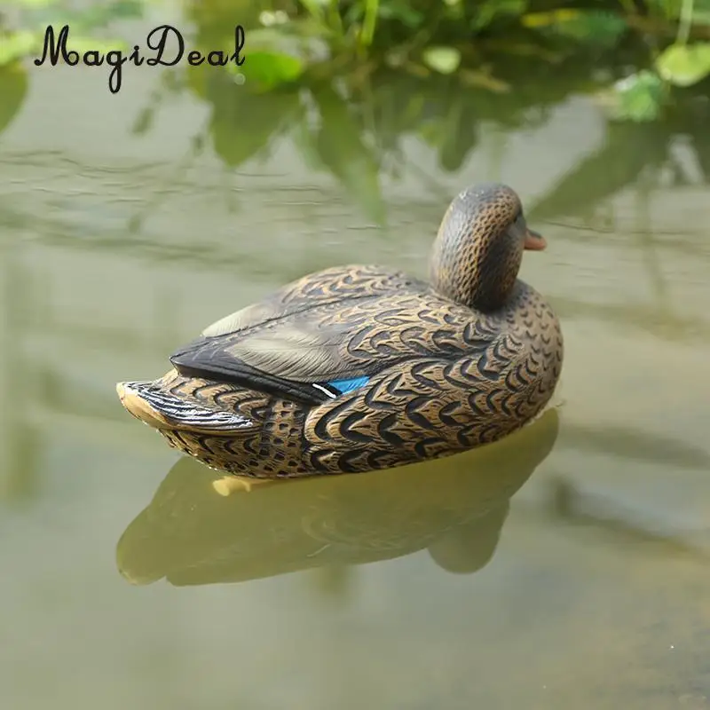 MagiDeal Floating Plastic Mallard Duck Decoy Deadly Hunting Fishing Lure Decoy Hen for Outdoor Camping Hunting Hunting Decoy