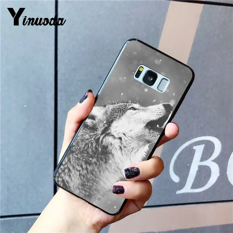 Yinuoda Русская версия Волк тигр Лев Леопард медведь чехол для телефона Samsung Galaxy S9 plus