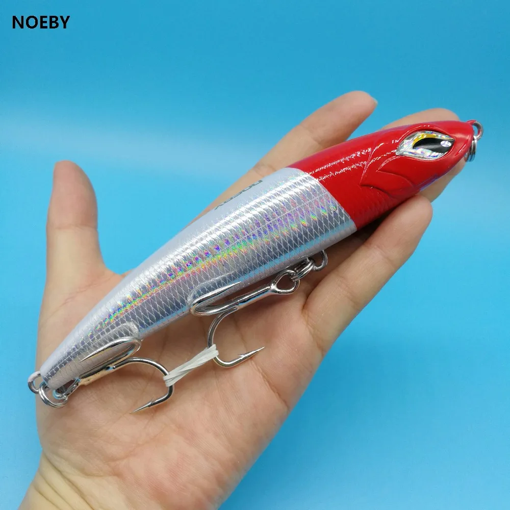 NOEBY 1 шт. большая Тонущая приманка для рыбалки карандаш 63 г/150 мм 5 цветов