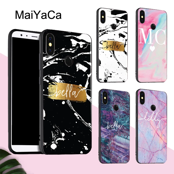Чехол с мраморным рисунком и инициалами для POCO X3 F2 Pro чехол Red mi Note 8 8T 7 9 9S 9A 9C Mi 10 Lite