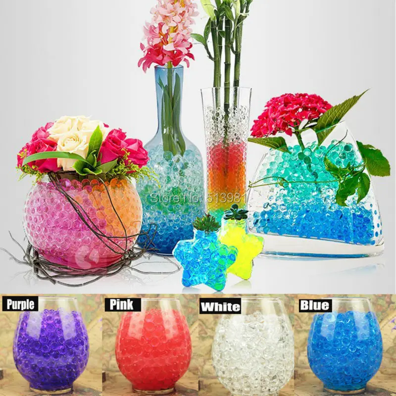 500 шт. жемчуг темно зеленый гель мяч полимер Гидрогелевая форма кристаллы для