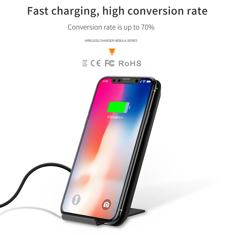 Mcdodo Qi Wireless Charger for iPhone X 10 8 plus Samsung s8 s7 edge Mobile Phone Chargers Holder Fast | Мобильные телефоны и