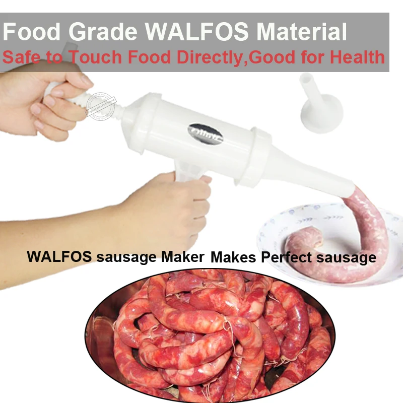WALFOS качество еды руководство колбаса машина мясо шприц наполнитель ручной Salami производитель и воронка