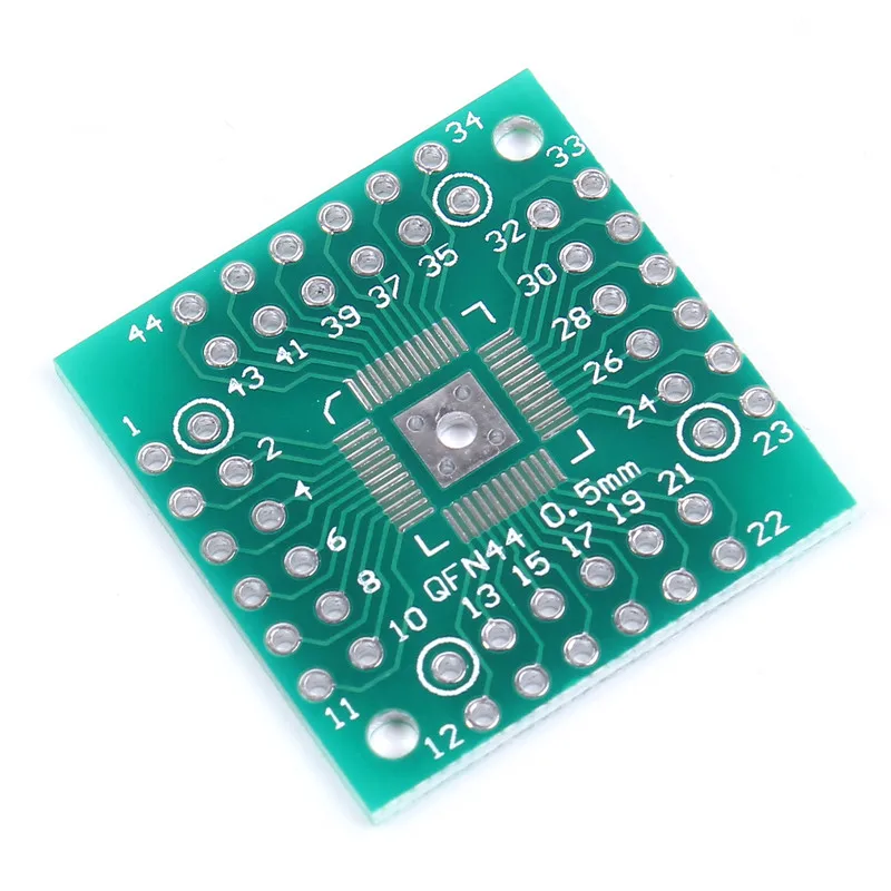 10pcs 25.7*25.2mm QFN48 To DIP48 QFN44 0.5mm QFP48 QFP44 PQFP Pinboaard Adapter Plate PCB Electronic Circuirt Board | Электронные