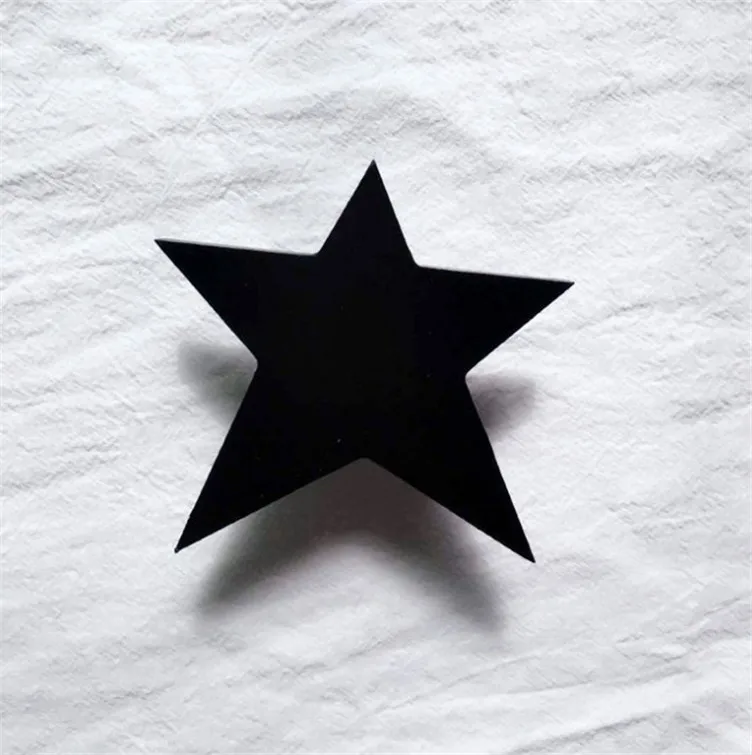 Black Star Деревянный мороженое/кролик/летучая мышь/борода/облака детская одежда крючок детская комната настенная вешалка в качестве украшения крючок подарок на день рождения - Цвет: Black Star