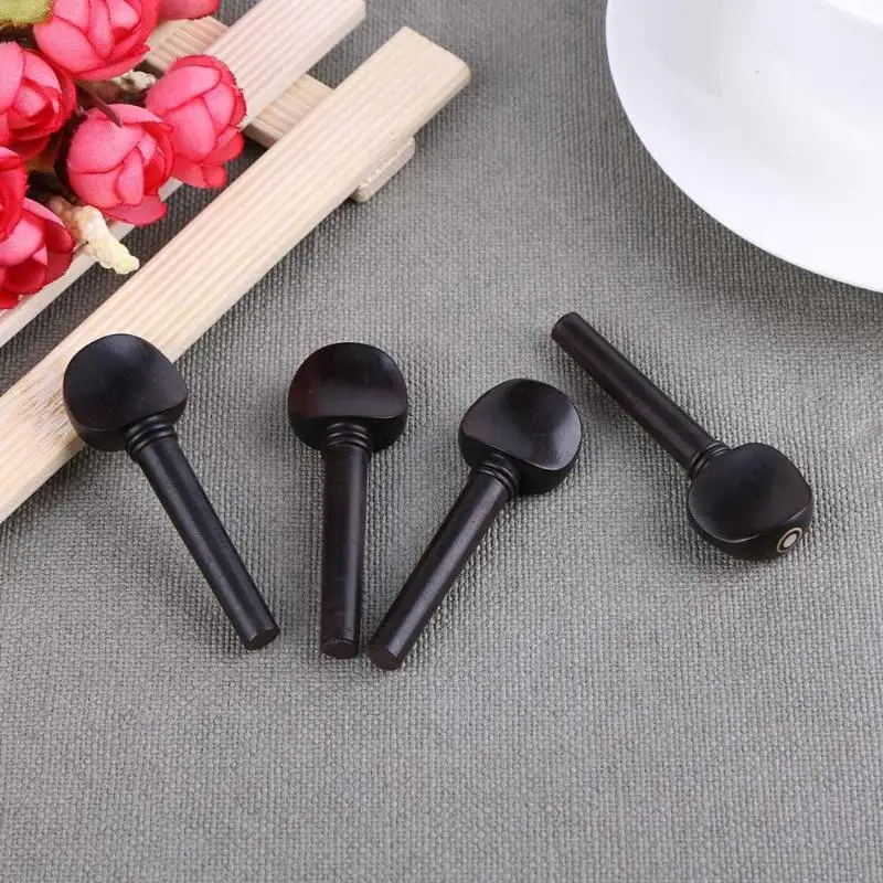 4 шт./компл. черные колышки для тюнинга скрипки Ebony Peg Музыкальные инструменты