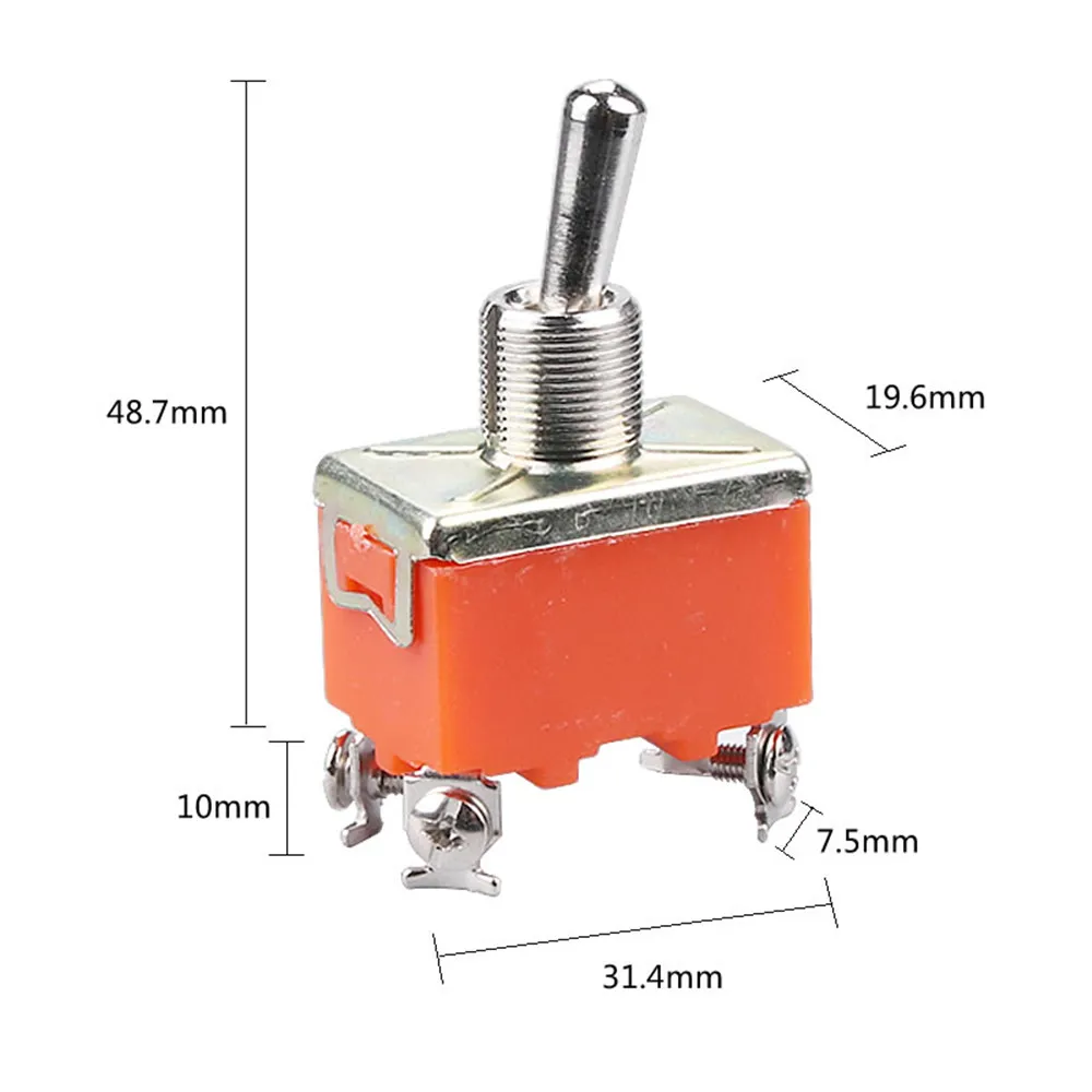 10 шт. микропереключатель 15A 250VAC 4PIN ВКЛ-ВЫКЛ E-TEN1221 рычажный переключатель кулисный