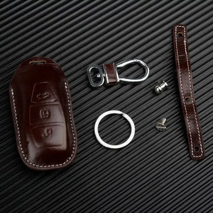 NAN ZI HAN кожаный держатель для ключей Fob чехол Ford Focus Kuga Ecosport Mondeo умный дистанционный