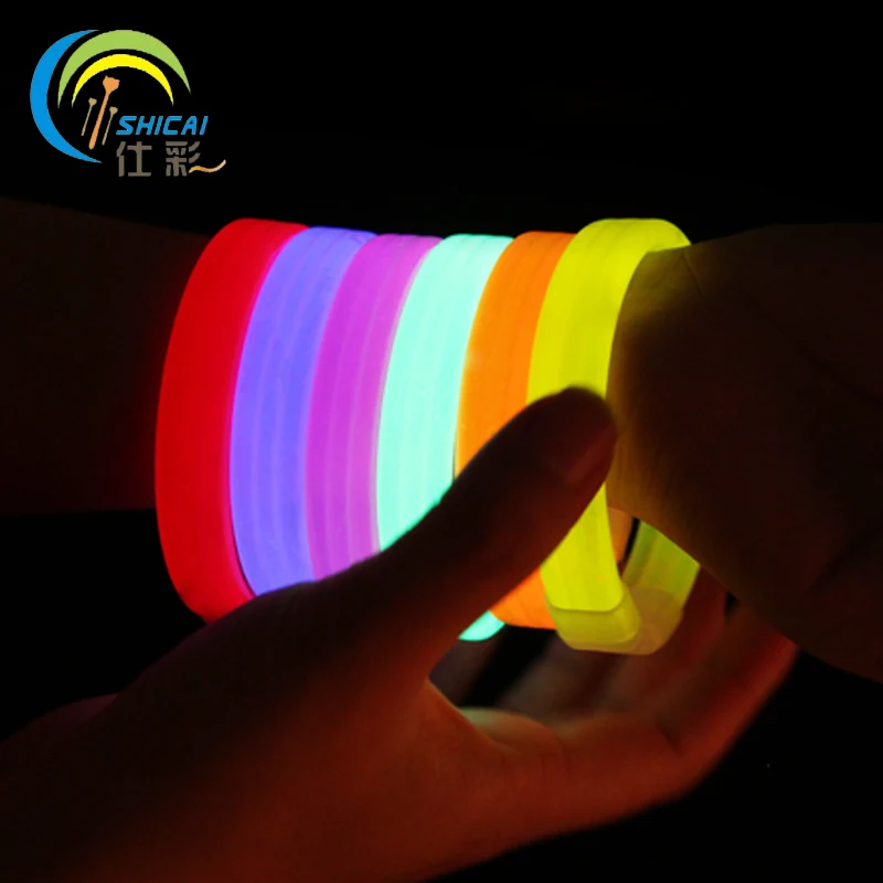 1 шт./бесплатная доставка цветной светодиодный браслет флуоресцентный реквизит