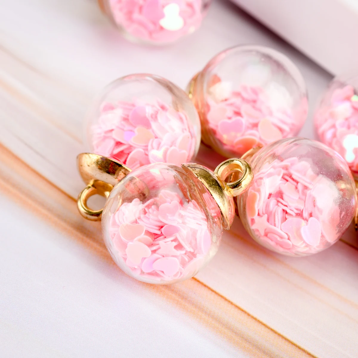15 # полые стеклянные шаровые Стеклянные Подвески кулон ручной работы