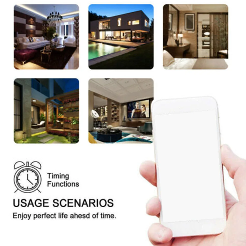 Smart Life WiFi Wall Socket UK Timer Switch Control 13A wall Outlet and 2 USB Ports Works with Alexa Voice For Home | Электроника