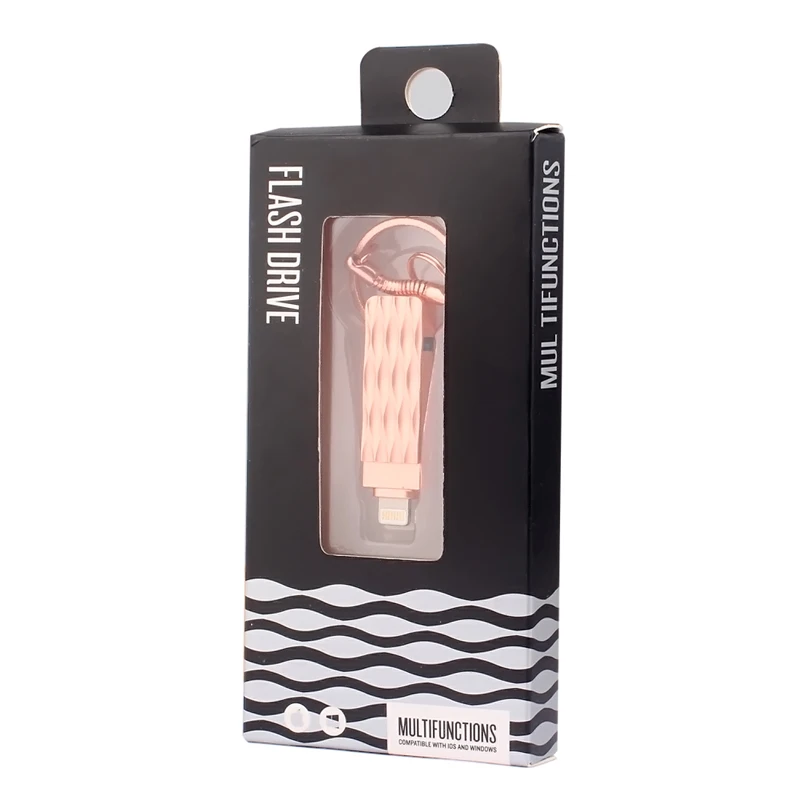 2018 USB флешка 3 0 для iphone 8/7/плюс 6 5 5S Ipad PC металлическая подвеска 128 ГБ 64 32 16 высокое