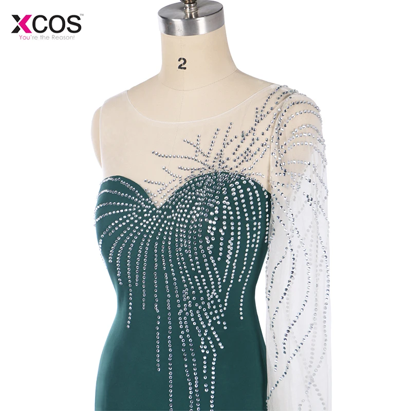 Robe De Soiree длинное зеленое вечернее платье с русалочкой вечерние элегантные платья
