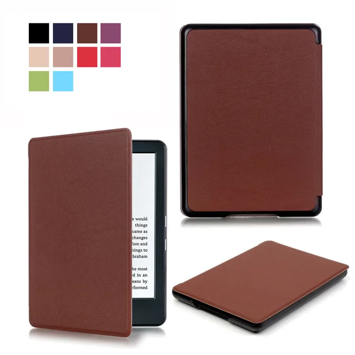 100 шт./лот из искусственной кожи Smart Cover чехол для Amazon Kindle Нью 8 8th 2016 поколения Gen Fundas