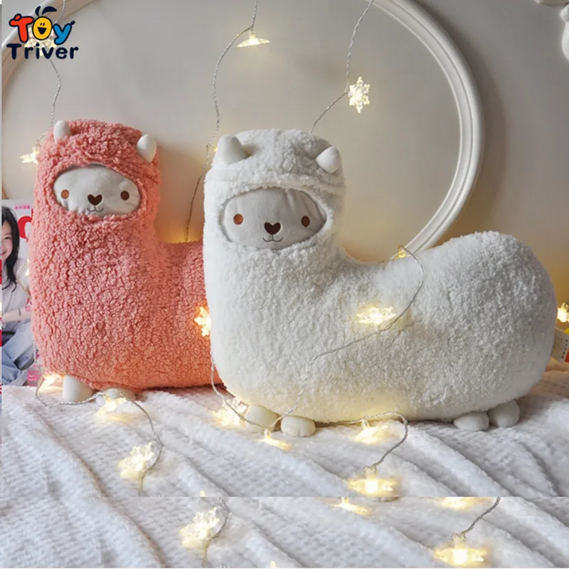 Kawaii Alpacas овечья овечка Подушка плюшевая кукла мягкая игрушка тройник для