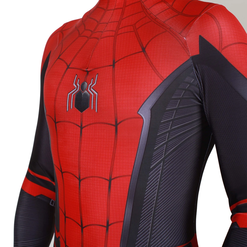 Adult Kids Spider Man Far From Home Peter Parker Cosplay Costume Zentai Spiderman Superhero Bodysuit Suit Jumpsuits T-SHIRT |