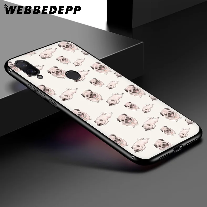 WEBBEDEPP Pug Dog Funny Soft Case for Xiaomi Redmi K20 7A 4A 4X 5 5A 6 6A S2 Note 8 4 7 Pro Plus Prime |
